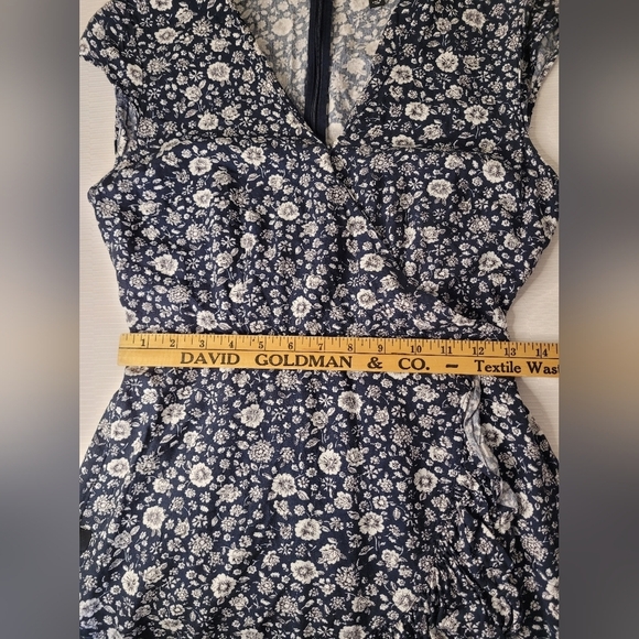 J. Crew Mercantile Floral Faux Wrap Dress sz 0 - Picture 10 of 12